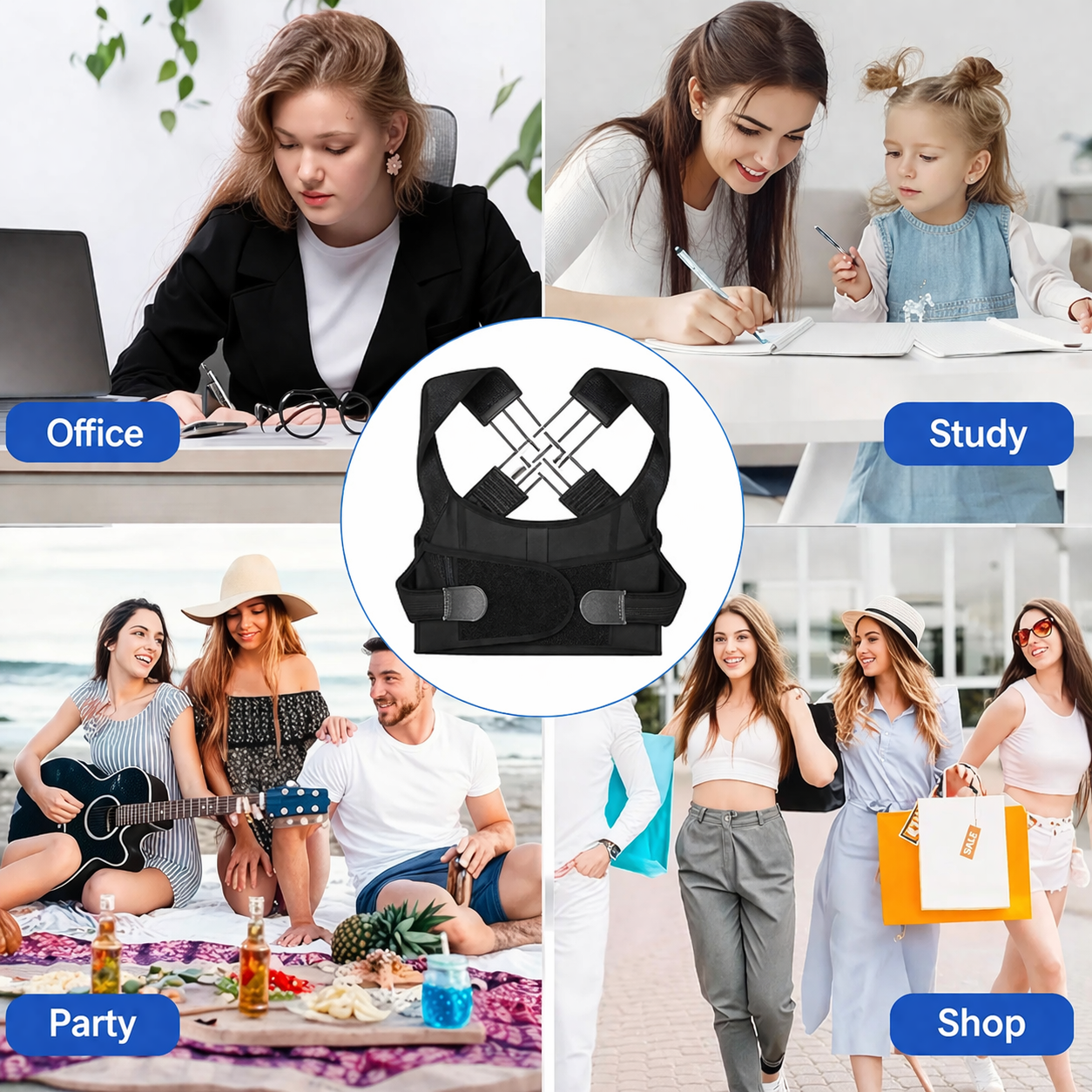 Fix Your Posture in 7 Days! 
Flipshope Posture Pro Belt — 
Back Pain Relief for Men & Women
